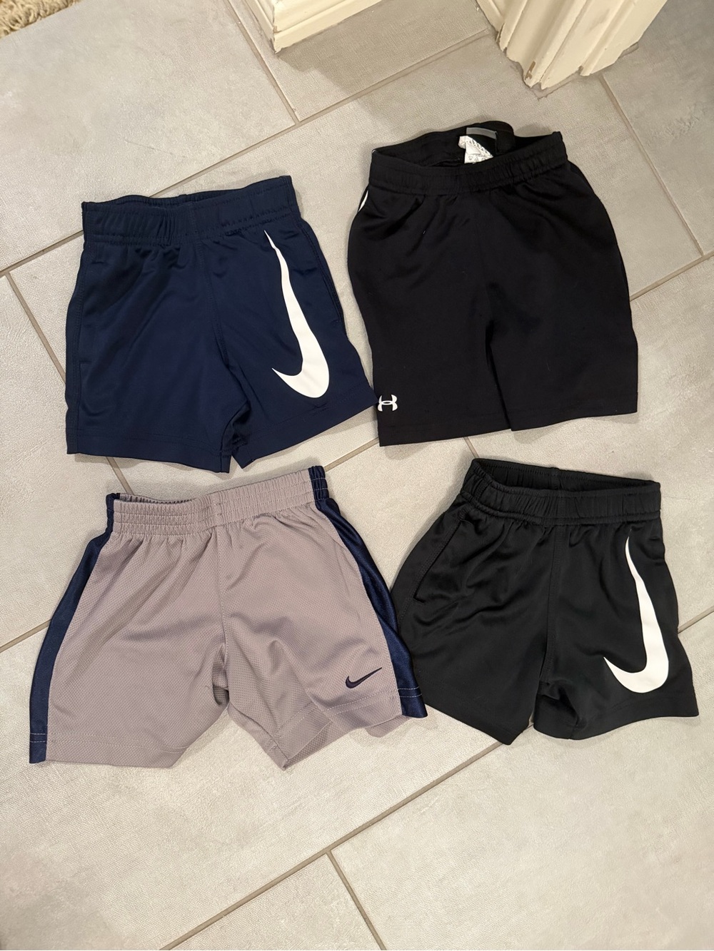 Nike & Under Armour drifit short bundle size 24 months (1) & 2T play condition